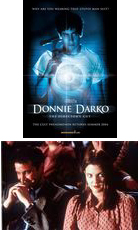 Jake Gyllenhaal (top), Noah Wyle & Drew Barrymore in DONNIE DARKO